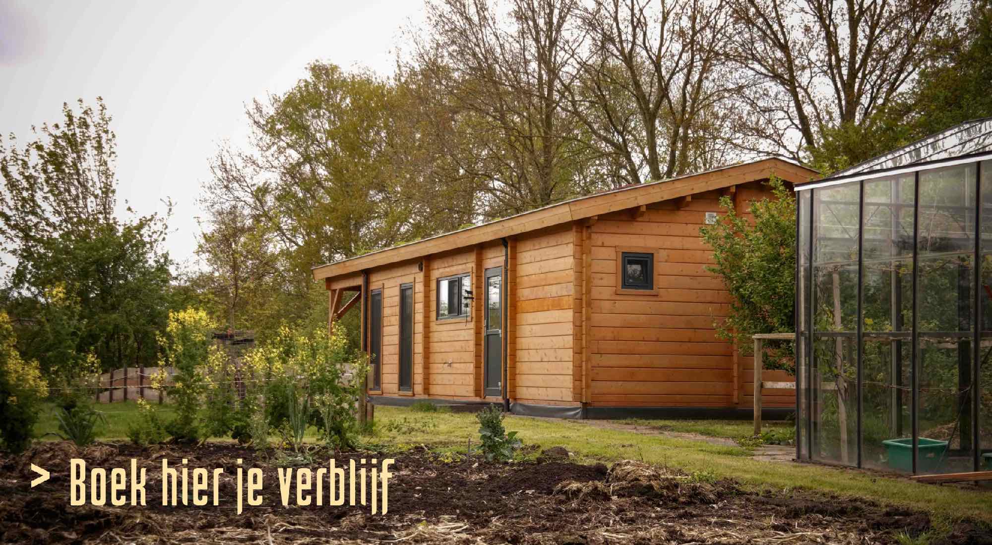 minizeboe rundelandhuisje verblijf in natuur